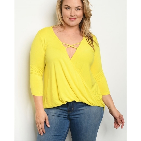 Tops - Plunging Surplice Wrap Top (consigning on 3/17)